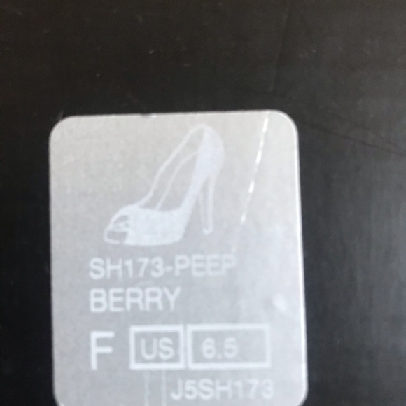 A/X Armani Exchange Glitter Heels Peep Toe Pump - Picture 7 of 8